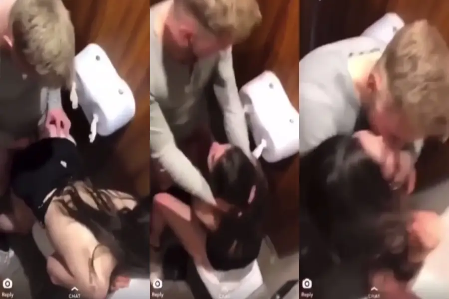 dude caught fucking his girlfriend in public bathroom thumbnail