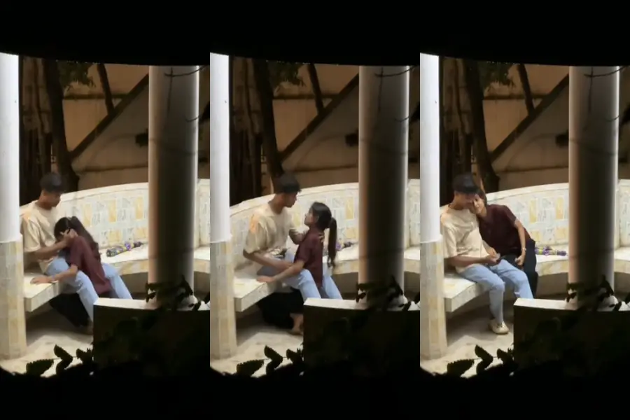 school girl sucking boyfriend dick in public place thumbnail